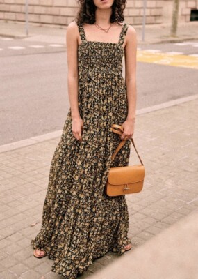 SEZANE MILLIE DRESS BLACK YELLOW BLOSSOM FLOWERS SIZE 44 US 12 | eBay SEZANE MILLIE DRESS BLACK YELLOW BLOSSOM FLOWERS SIZE 44 US 12 | eBay