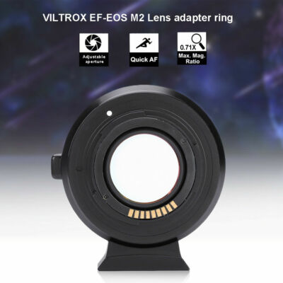 Viltrox EF-EOS M2 Lens Adapter 0.71x Speed Booster for Canon EF Lens to EOS-M