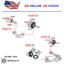 Rear Suspension Bushings Set For Honda Civic 2006-2011 Both Sides Oem Quality