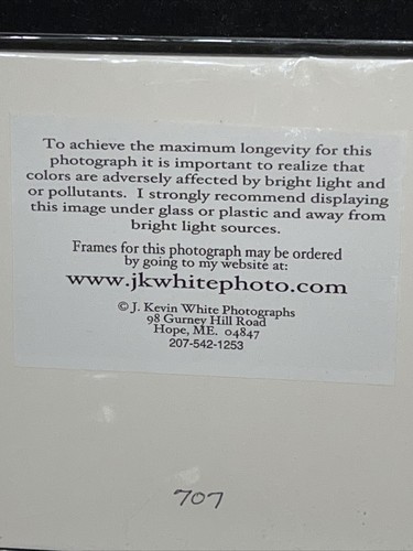 J. Kevin White photo 5”x7” Sign - Picture 5 of 5