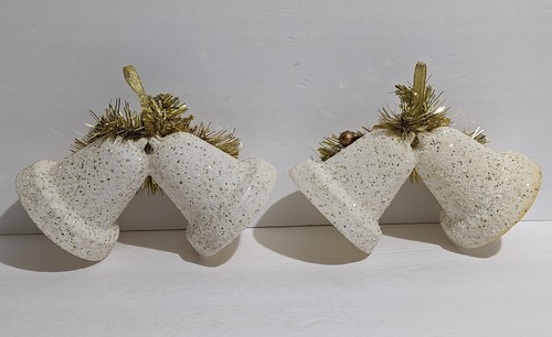 MCM Christmas Plastic Bells Sparkly Glitter Snowballs Tinsel Garland Decorations - Picture 6 of 7