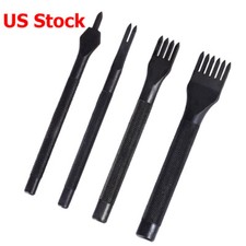 4X Leather Hole Punches Lacing Stitching Punche 1/2/4/6 Prong Leather Hole Tool