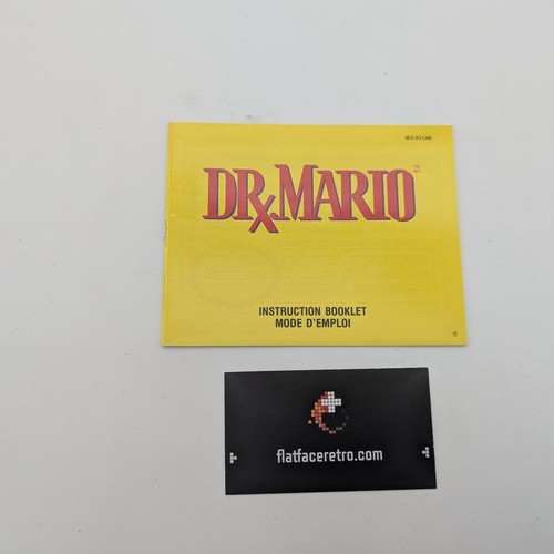 Dr. Mario Manual only Nintendo NES NES Authentic