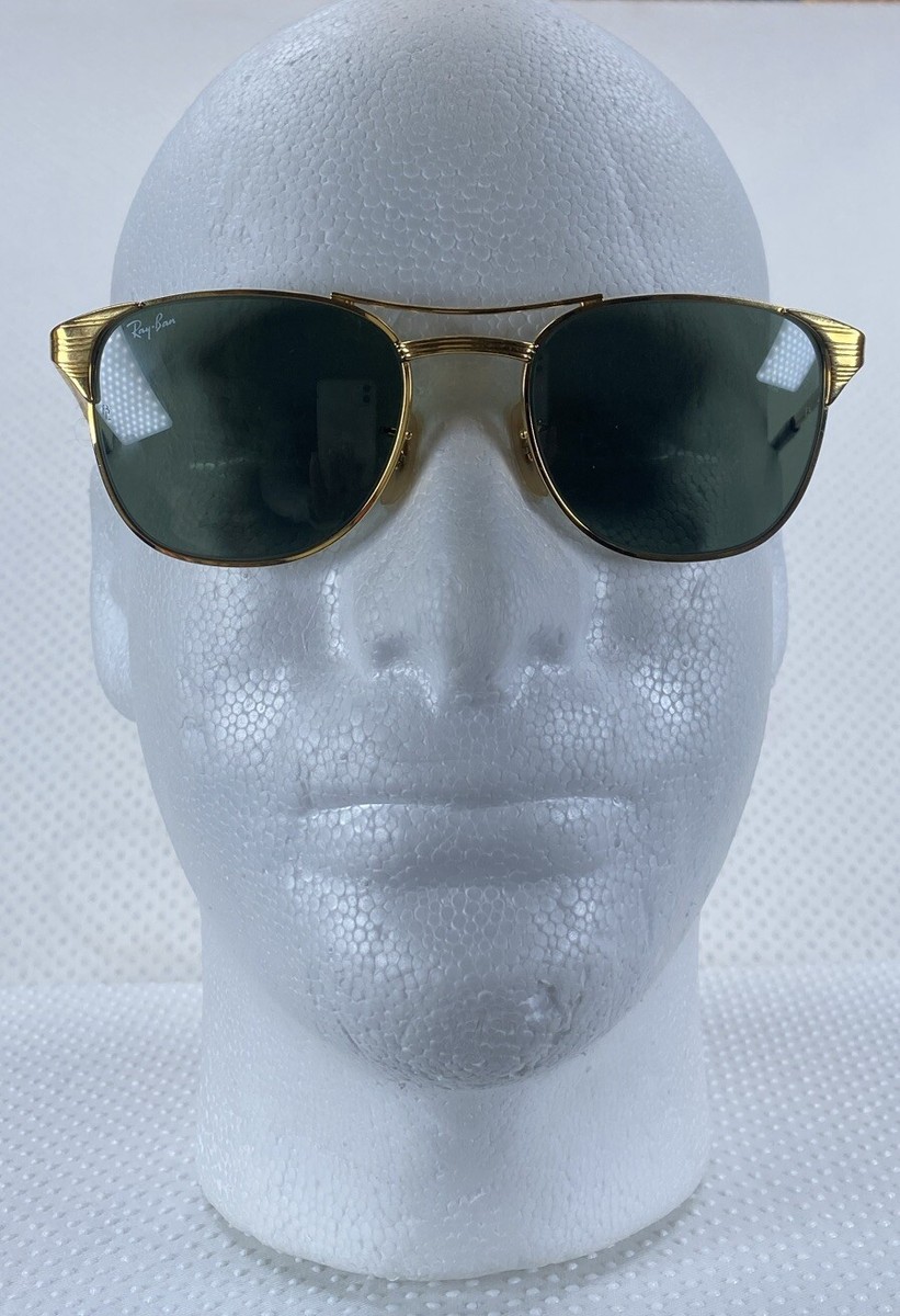 RAY-BAN B&L USA Signet 52019 Sunglasses Gold Color | eBay