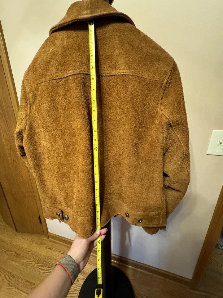 Schott 375W Cow Suede Women's Trucker Jacket Size XL - Image 4 of 4