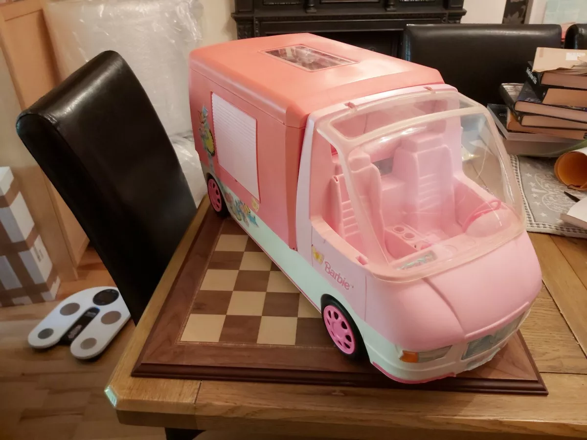 Barbie Camper Van Motorhome Vintage Mattel 1996 Pink Maxi-Van RV - Ruby Lane