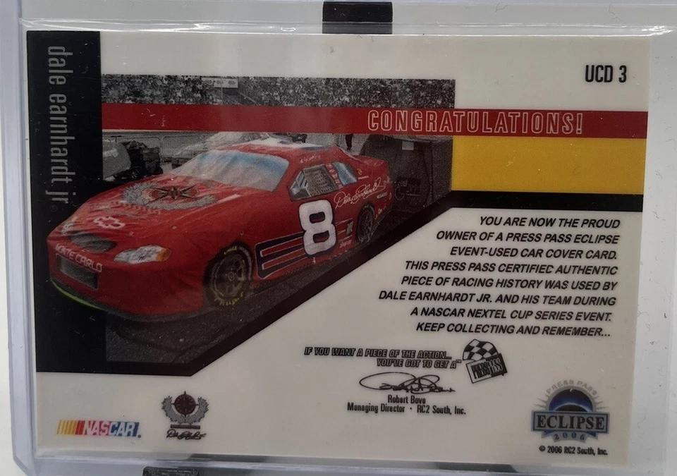 Dale Earnhardt Jr /400 UCD3 2006 Press Pass Eclipse Silver Driver Series Racing - Image 2 of 3