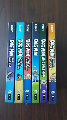 【匿名配送】Dog Man 6冊セット ハードカバー Dogman 6 Books Collection Set (Book #7- Book #12): Dav
