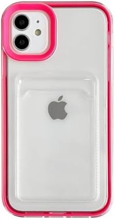 for iPhone 11 Case, Candy Color Card Holder Clear Shockproof Soft Compatible wit