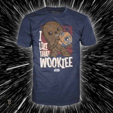 Funko POP! Camiseta Star Wars - Star Wars I Like That Wookiee (azul)
