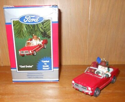 1964 1/2 FORD MUSTANG "COOL CRUISE" ENESCO CHRISTMAS ORNAMENT 30th Anniversary 
