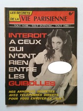 Les secrets de la vie Parisienne N° 6 TTBE NEUF annonces érotisme curiosa pin up