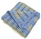 Handmade Crochet Granny Knit Acrylic Afghan Knitted Throw Blanket 55 x55