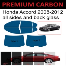 Premium Carbon Window Tint fits Honda Accord 2008-2012 precut window tint