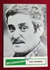 Original-Autogramm von Kurt Jaggberg (verst.), s/w-Bild-Karte, Postkartengr&ouml;&szlig;e