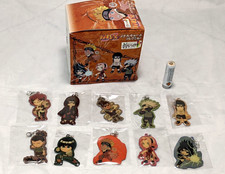 Naruto Metal Charm Key Ring Keychains Acrylic Set of 10 Official Licensed