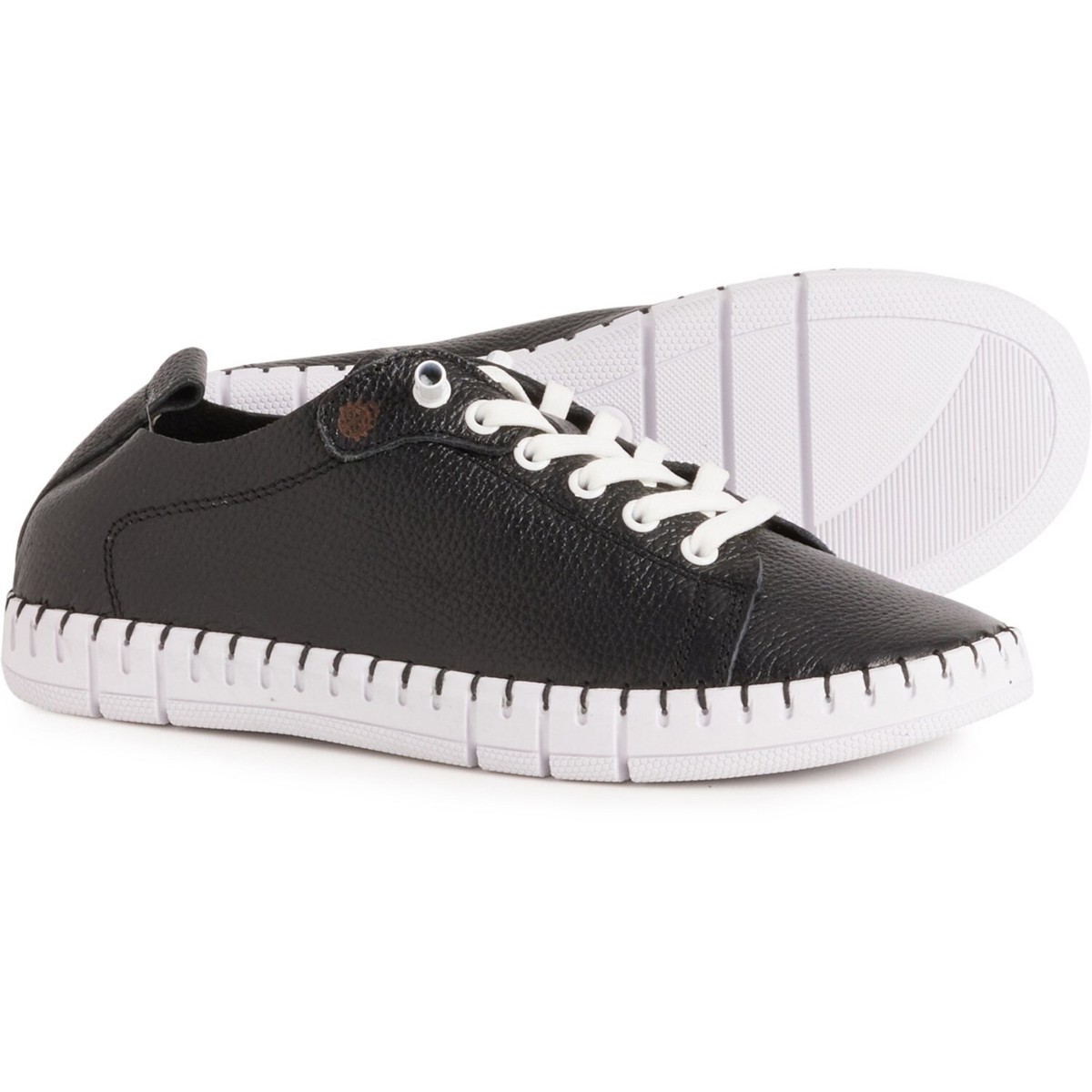 Yokono Black Leather Sneakers for Women – Size US 39 EU – Made in Spain