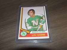 1974-75  O-Pee-Chee # 325 lou nanne