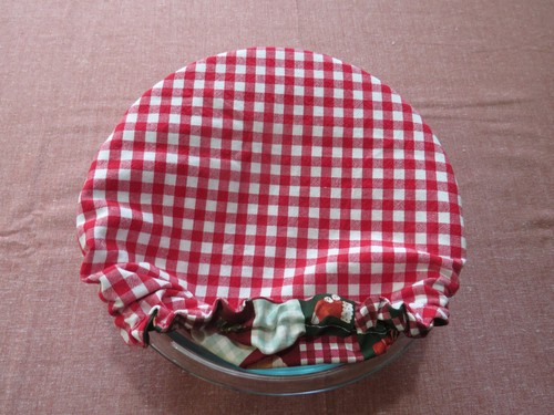 Kitchenaid Cuenco Cubierta Navidad Patchwork y Guinga Roja Reversible - Imagen 5 de 7