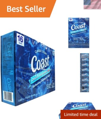 #ad Unisex Soap Bars with Rich Lather Fresh Pacific Force Scent 4 oz 16 Count $34.19