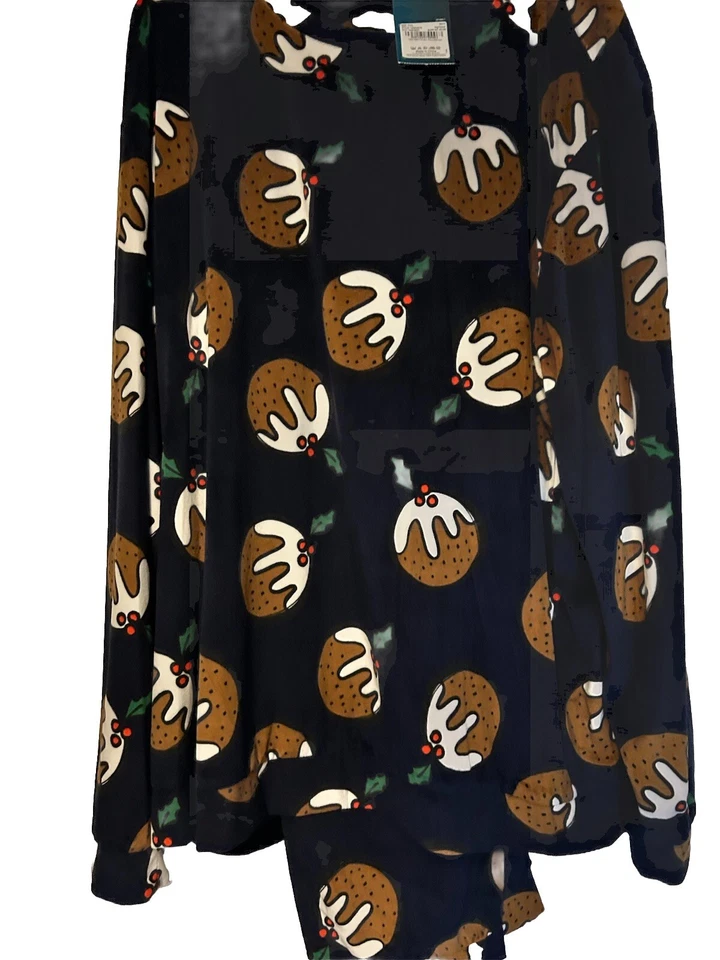 MENS TU CHRISTMAS PUDDING SOFT CHRISTMAS PYJAMAS BNWT BOYS XMAS FESTIVE XXXL - Image 2 of 4