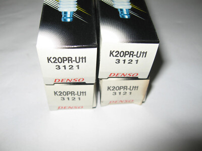 Denso 3121 K20PR-U11 Nickel U-Groove Spark Plug, New Old Stock, Pack of 4