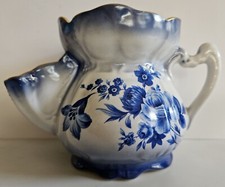 Shaving Mug Old Foley James Kent Staffordshire England Vintage, Blue Floral