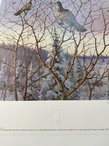 Owen Gromme Ruffed Grouse - Budding Signed 172/500 - The Gromme Master Print - Foto 8 di 15