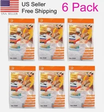 Vacuum Storage Bag Seal Space Saver Organizer Bag for Clothes,Blankets (6 Pk)