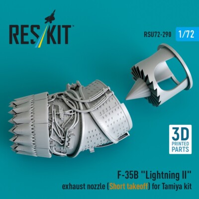 1/72 ResKit RSU72-0290 F-35B ''Lightning II'' exhaust nozzle (Short takeoff) for T