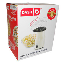 New Dash Hot Air Popcorn Maker Popper Melts Butter Healthy Snack No Oil Needed