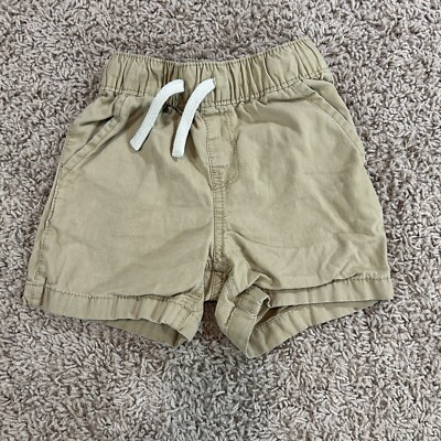 Childrens Place Khaki Shorts Boys 18-24 Months MTan Expandable