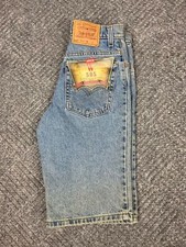 Vintage Levis 505 Shorts Women Size 9 Denim Jorts Regular Fit Light Wash NWT