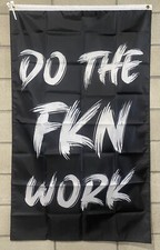 Motivational Flag Free Ship Do The F cking Work Gym USA 3x5' Sign Banner