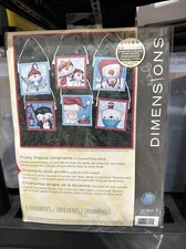 Dimensions 70-08940 Frosty Friends Ornaments  (6) Counted Cross Stitch Kit  NEW