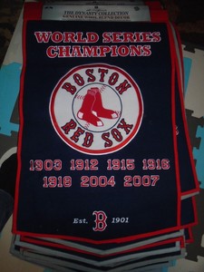 Boston Red Sox Mlb World Series Championship Dynasty Banner Wool