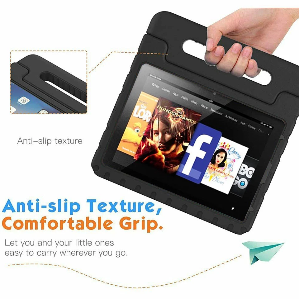 New Kids Shockproof Silicone Case Tough Eva Foam For Amazon Kindle Fire HD 8" 7" - Image 3 of 4