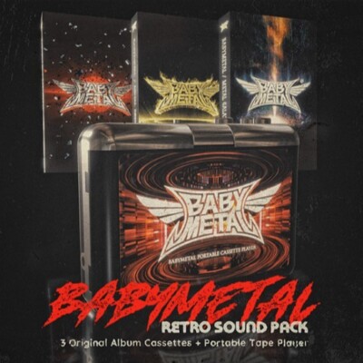 BABYMETAL RETRO SOUND PACK Portable Cassette Tape Player, 3 