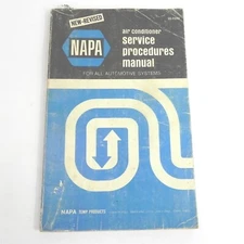 VINTAGE 1976 NAPA SERVICE PROCEDURES MANUAL AIR CONDITIONING GUIDE BOOK REPAIRS