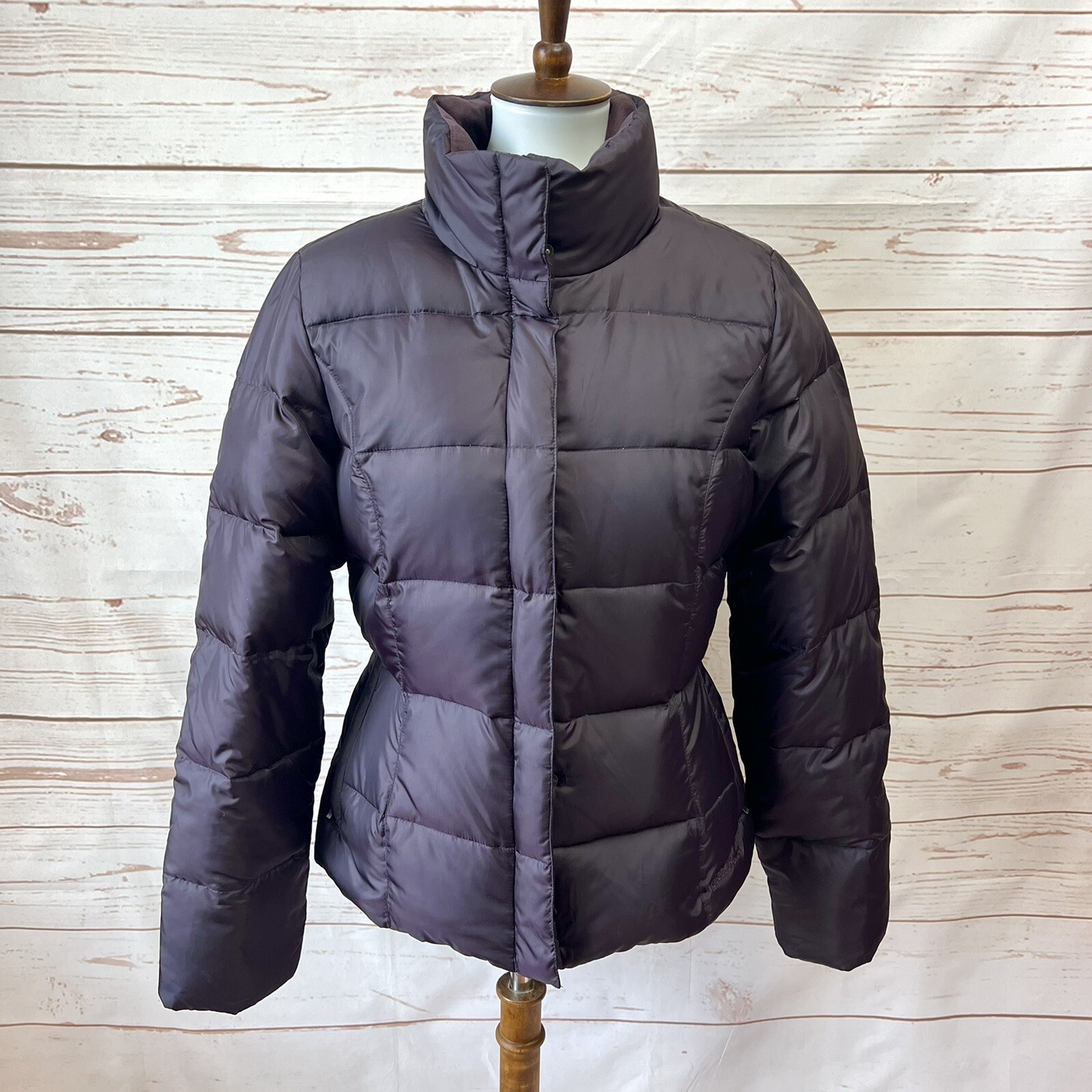 Eddie Bauer Eggplant Down Puffer Parka Winter Coat La… Gem