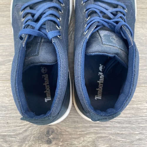 Timberland Mid Top Lace Up Casual Comfort Sneakers Shoes Men's Size 11.5 Blue - Picture 10 of 13