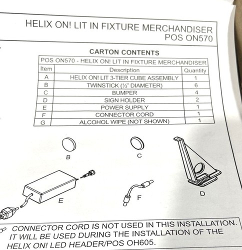 Helix On! In Fixture Merchandiser POS 0G502 Altria Group - Picture 2 of 5