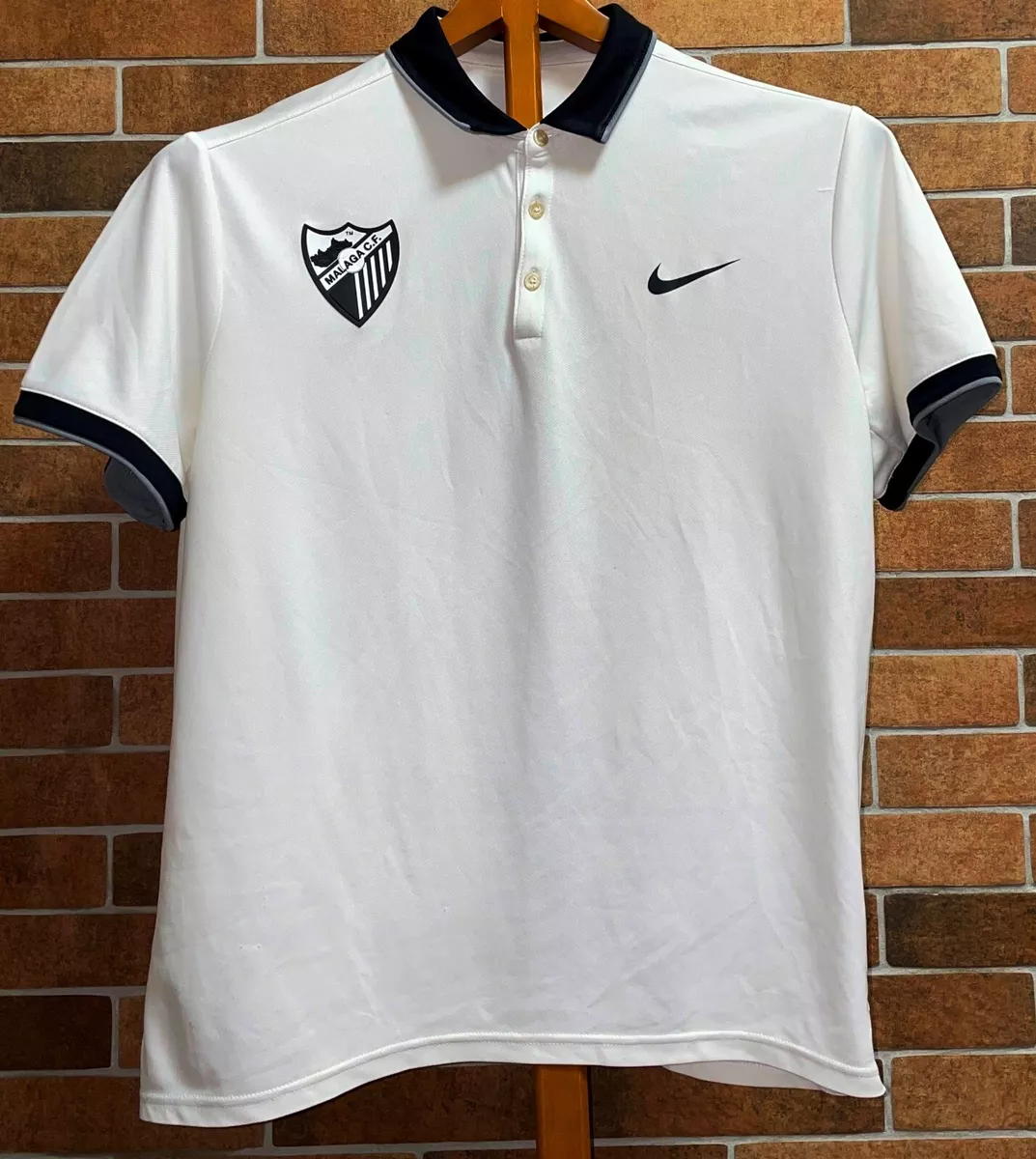 FC SPAIN TRAINING JERSEY POLO SHIRT WHITE NIKE CAMISETA SIZE L MFC |