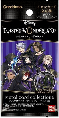 Disney Twisted Wonderland Metal Card Collection 2 Pack Ver Box