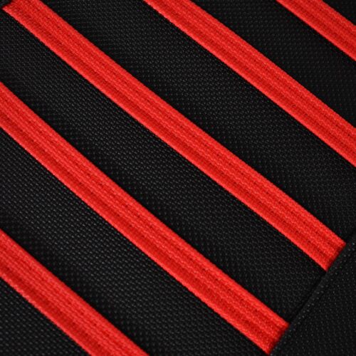 1999-2007 Honda TRX 400EX TRX 400 EX Seat Cover ALL BLACK w/ RED RIBS #203 - Picture 4 of 6