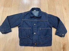Vintage Wrangler Youth Kid USA Denim Owl Bird Jacket HTF Rare SZ 3 Western Baby