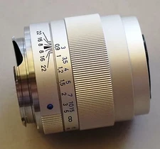 Carl Zeiss ZM Tele-Tessar 85mm f/4 Chrome Lens M mount focusing helicoid 