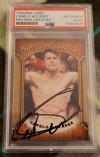 Canelo Alvarez signed 2014 Upper Deck Goodwin Rookie Card RC IP auto PSA boxing
