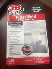 J-B Weld FiberWeld 2" Pipe Repair Cast -Water Activated Fiberglass Wrap- 38260