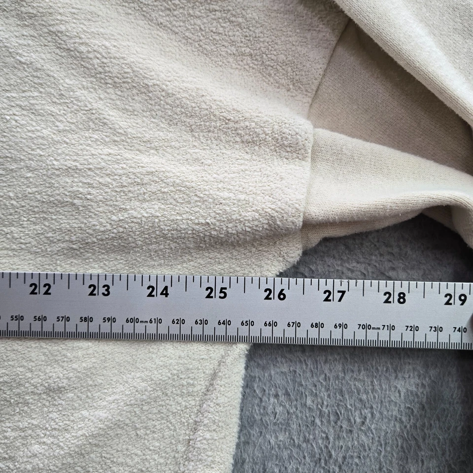 Sudadera REI Cooperative Mujer XL Beige Cáñamo Algodón Bolsillo Manga Larga Simulación Foto 4 de 4